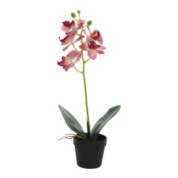 Planta artificial orquidea rosa