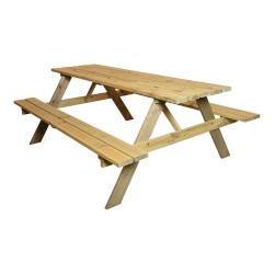 Mesa de picnic de madera 200x128cm  madera fsc
