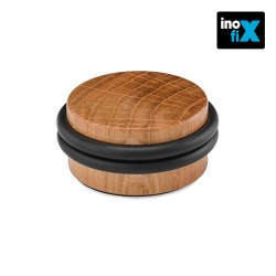 Tope madera con doble torica roble blister inofix