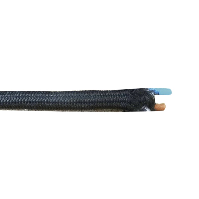 Cable textil 3x0,75mm pvc negro solo para iluminacion   €/mts