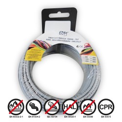 Carrete cablecillo flexible 1,5mm gris 10mts libre-halogenos