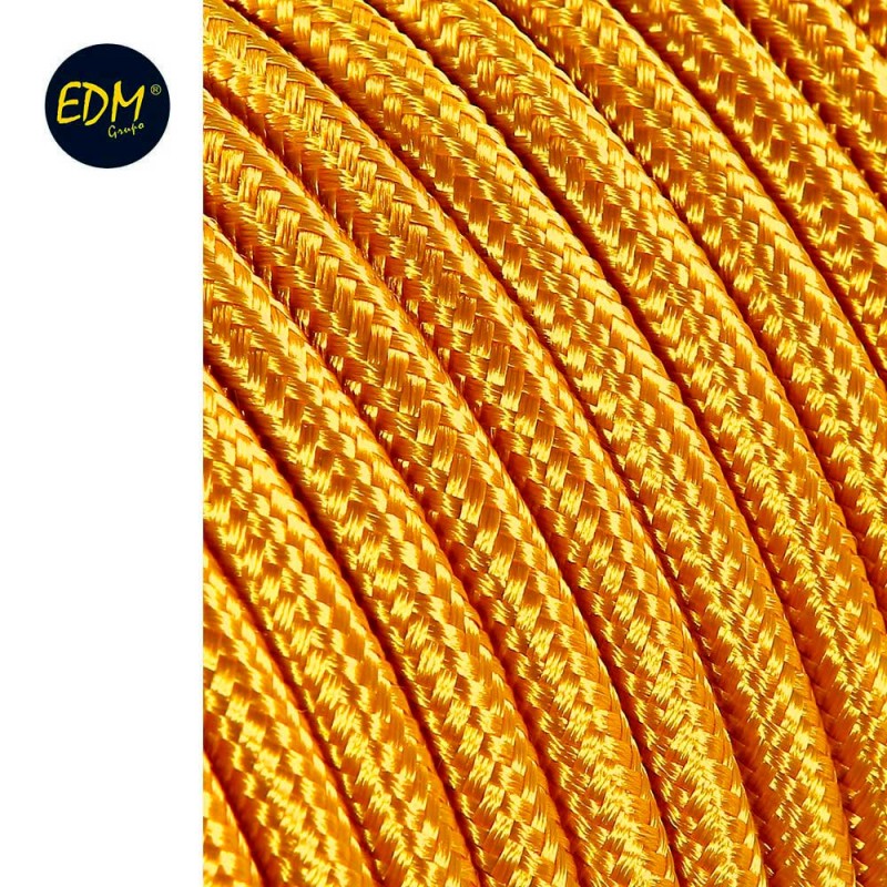 Cable cordon tubulaire  2x0,75mm c12 oro 25mts euro/mts