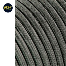 Cable cordon tubulaire  2x0,75mm c63 gris oscuro 25mts euro/mts