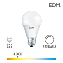 Bombilla standard led regulable e27 10w 810 lm 3200k luz calida edm