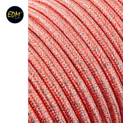 *ult. unidades* cable cordon tubulaire 2x0,75mm rosa brillante 25mts euro/mts