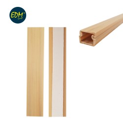 Mini canal adhesiva edm 2mts 12,7x11mm madera clara precio por metro