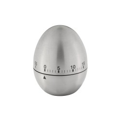 Reloj temporizador de cocina de acero inoxidable con forma de huevo