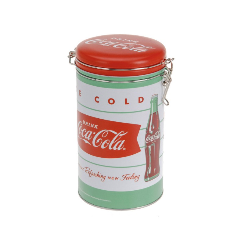 *ult.unidades* caja metalica almacenaje cafe modelo coca-cola