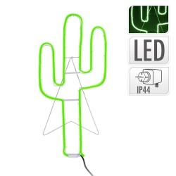Figura cactus flexiled neon verde 35x81cm ip44