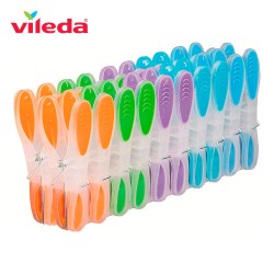 Pack pinzas soft and strong vileda 159129