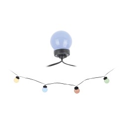 Guirnalda led bombillas esfericas para exterior multicolor 9,5m 20l