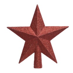 Estrella roja para arbol de navidad