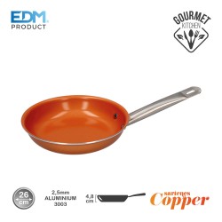 Sarten antiadherente - "copper line" - excilon tecnology - ø26cm - edm