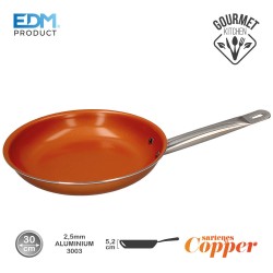 Sarten antiadherente - "copper line" - excilon tecnology - ø30cm - edm