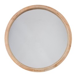 Espejo redondo color natural diam.50 cm
