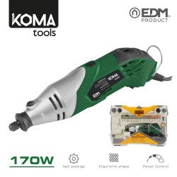 Rotativa 170w con accesorios koma tools edm