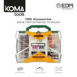 Set de 150  accesorios koma tools para 08709 edm