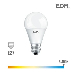 Bombilla standard led e27 17w 1800 lm 6400k luz fria edm