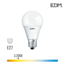 Bombilla standard led e27 17w 1800 lm 3200k luz calida edm