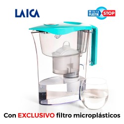 Jarra microplasticos + 3 filtros biflux + 1 filtro mikroplastik-stop laica 