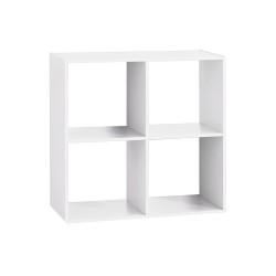 Estanteria madera color blanco para 4 cajas organizadoras 67.6x32x67.6cm 