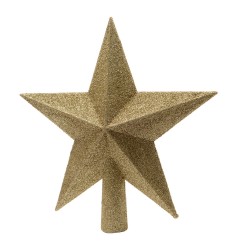 Estrella dorada para arbol de navidad