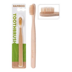 Cepillo dientes cuerpo bambu cerdas nylon