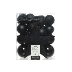 Caja de 33 accesorios para arbol negro