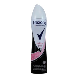 Desodorante rexona spray 200ml invisible pure 