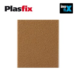 Pack 1 fieltro marron sintetico adhesivo 100x85mm plasfix inofix