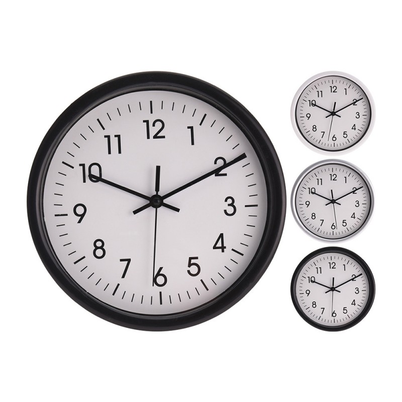 Reloj de pared redondo fondo blanco ø20cm x4cm 