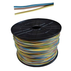 Carrete cablecillo 3 cables*1,5mm 200mts de cada cable, total 600mts  (azul, marron y tierra) (bobina pequeña)