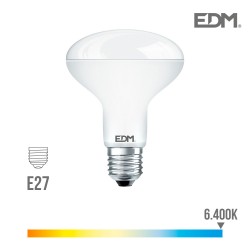 Bombilla reflectora led r90 e27 12w 1055 lm 6400k luz fria edm